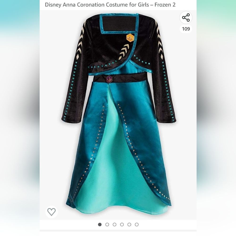 Disney frozen 2 Anna Corronation size 3 up to 98 cm brand new with tags